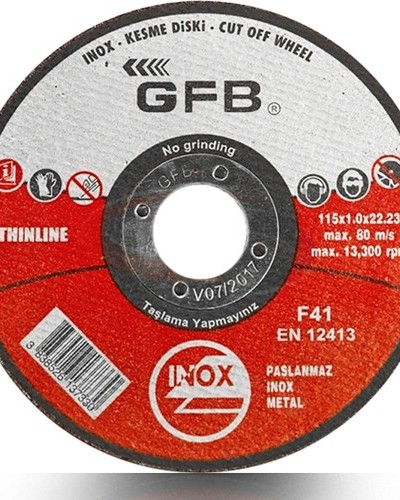 Gfb Metal Kesici Taş 115X1X2 Inox Kesme Taşı 25 Adet Gfb Metal Kesici Taş 115X1X2 Inox Kesme Taşı 25 Adet